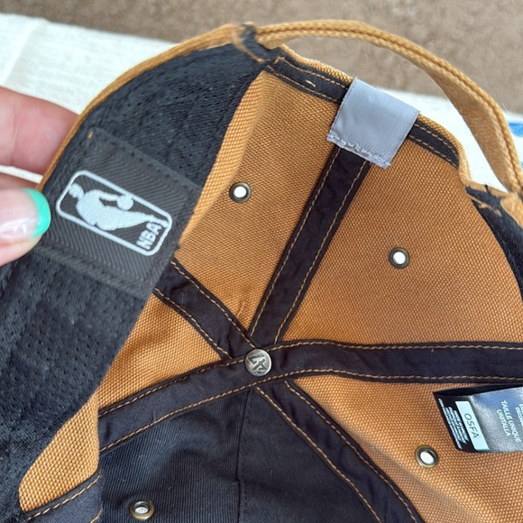 Los Angeles Lakers NBA ‘47 Brand Carhartt Brown Clean Up Adjustable Hat - Picture 11 of 13